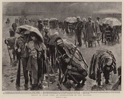 Bisley in Flood Time, an Interruption by the Weather by William Small